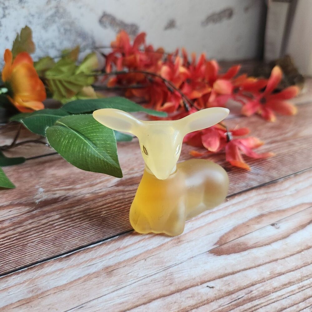 Vintage 1980s Precious Doe Perfume Bottle by Avon - Deer